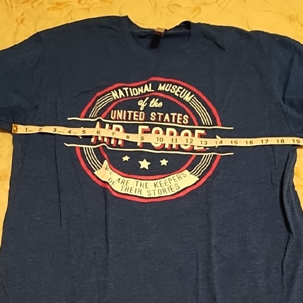 Next Level Apparel Blue Air Force Graphic Tee - Picture 5 of 5